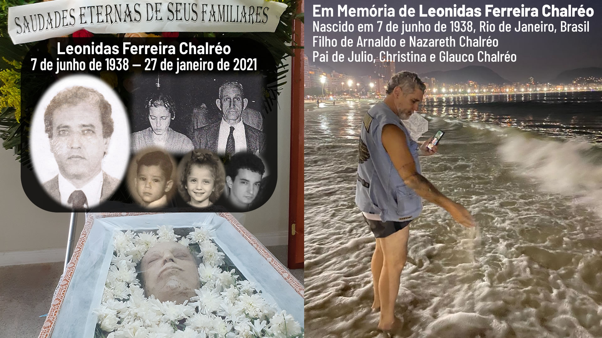 Em Memória de Leonidas Ferreira Chalréo, 7 de junho de 1938 — 27 de janeiro de 2021